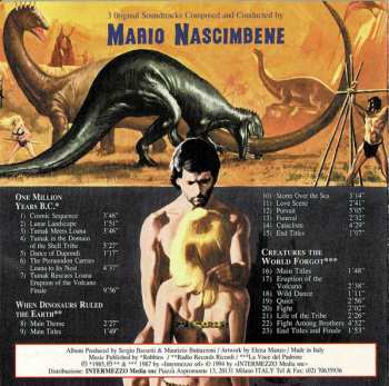 CD Mario Nascimbene: One Million Years B.C. / When Dinosaurs Ruled The Earth / Creatures The World Forgot (3 Original Soundtracks)