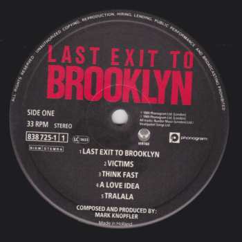 LP Mark Knopfler: Last Exit To Brooklyn