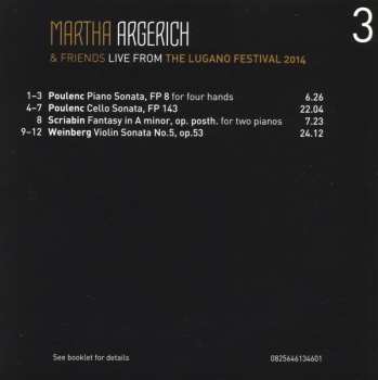 3CD/Zestaw pudełkowy Martha Argerich And Friends: Live From Lugano 2014