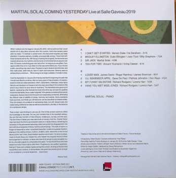 LP Martial Solal: Coming Yesterday - Live At Salle Gaveau 2019