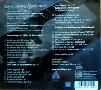 CD Martin Hegel: A Mozart Tribute (Fantasien, Transcriptionen Und Variationen Des Frühen 19. Jahrhunderts)