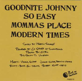 SP Martin Savage Gang: Goodnite Johnny