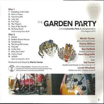 2CD Martin Turner: The Garden Party