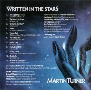 CD Martin Turner: Written In The Stars