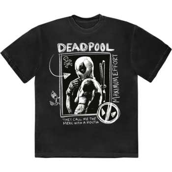 Merch Marvel Comics: Koszulka Deadpool Merc With A Mouth Max Effort