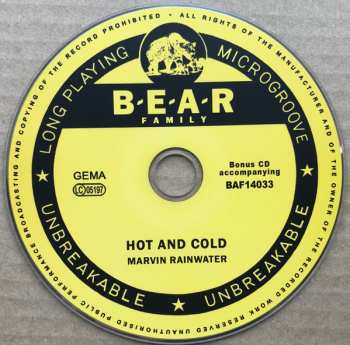 CD/EP Marvin Rainwater: Hot And Cold LTD