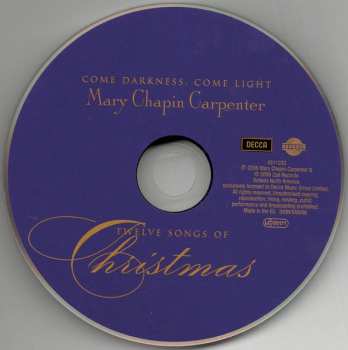 CD Mary Chapin Carpenter: Come Darkness, Come Light: Twelve Songs Of Christmas