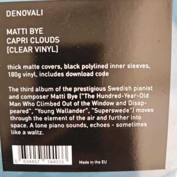 LP Matti Bye: Capri Clouds CLR