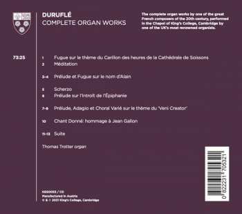 CD Maurice Duruflé: Complete Organ Works