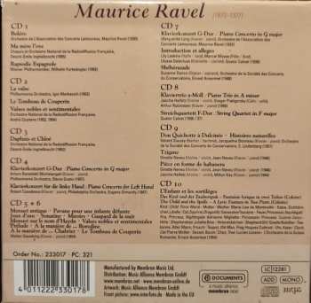 10CD/Zestaw pudełkowy Maurice Ravel: Orchestral Works, Vocal Works, Piano Music, Chamber Music