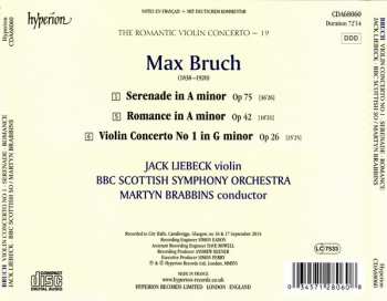 CD Max Bruch: Violin Concerto No. 1, Op 26 • Romance, Op 42 • Serenade, Op 75