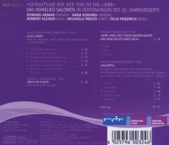 CD MDR Sinfonieorchester: Gewaltsam Wie Der Tod Ist Die Liebe (Das Hohelied Salomos In Vertonungen Des 20. Jahrhunderts)