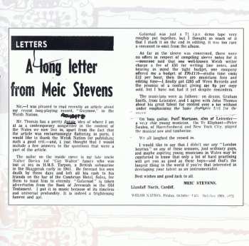 CD Meic Stevens: Gwymon