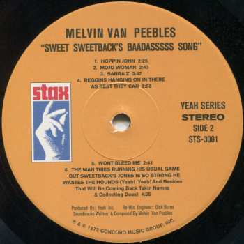 LP Melvin Van Peebles: Sweet Sweetback's Baadasssss Song (An Opera)