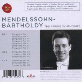 3CD/Zestaw pudełkowy Felix Mendelssohn-Bartholdy: The String Symphonies