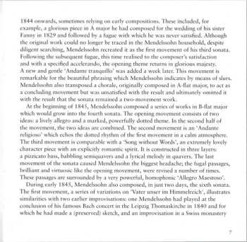 CD Felix Mendelssohn-Bartholdy: Organ Music