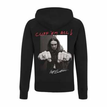 Merch Metallica: Mikina Se Zipem Cliff Burton Fists M