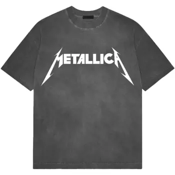Stone Wash Koszulka Logo Metallica