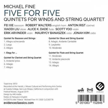 CD Michael Fine: Five for Five (Chamber Music) DIGI