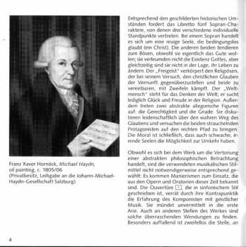 CD Michael Haydn: Der Kampf Der Buße Und Bekehrung - Oratorium