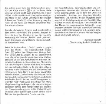 CD Michael Haydn: Der Kampf Der Buße Und Bekehrung - Oratorium