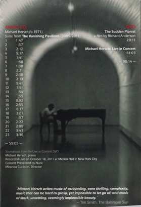 CD/DVD Michael Hersch: Sudden Pianist