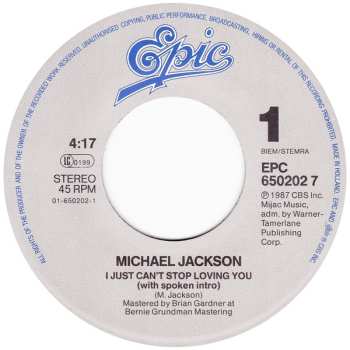 SP Michael Jackson: I Just Can't Stop Loving You