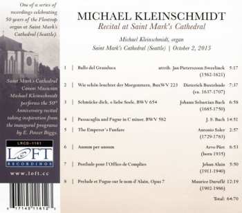 CD Michael Kleinschmidt: Recital At Saint Mark’s Cathedral  