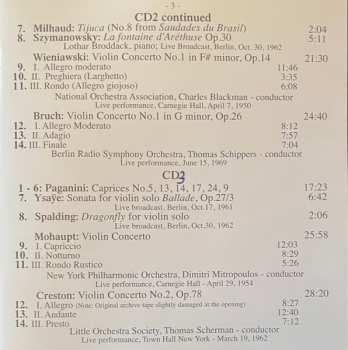 3CD/Zestaw pudełkowy Michael Rabin: Collection Vol.2 . Violin Concertos (Live Performances)