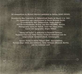 CD Michael Riessler: Honig Und Asche = Honey And Ash