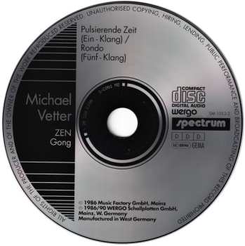 CD Michael Vetter: Zen - Gong