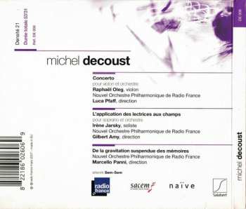 CD Michel Decoust: Concerto Pour Violon Et Orchestre / L'application Des Lectrices Aux Champs / De La Gravitation Suspendue Des Mémoires