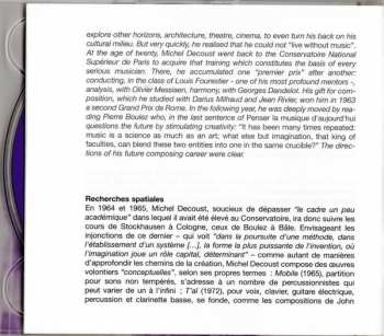 CD Michel Decoust: Concerto Pour Violon Et Orchestre / L'application Des Lectrices Aux Champs / De La Gravitation Suspendue Des Mémoires