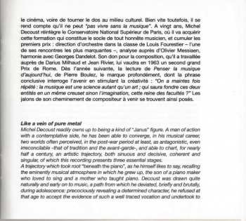 CD Michel Decoust: Concerto Pour Violon Et Orchestre / L'application Des Lectrices Aux Champs / De La Gravitation Suspendue Des Mémoires