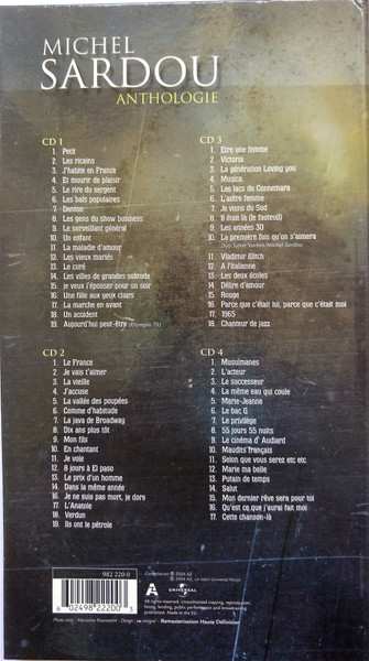 4CD/Zestaw pudełkowy Michel Sardou: Anthologie