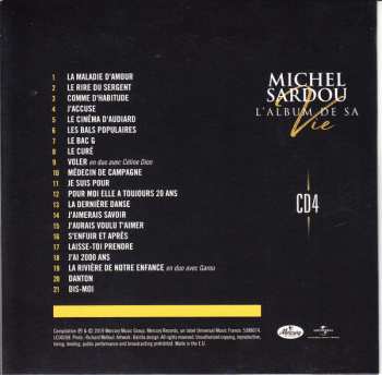 5CD/Zestaw pudełkowy Michel Sardou: L'album De Sa Vie