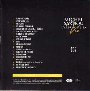 5CD/Zestaw pudełkowy Michel Sardou: L'album De Sa Vie