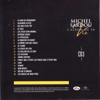 5CD/Zestaw pudełkowy Michel Sardou: L'album De Sa Vie