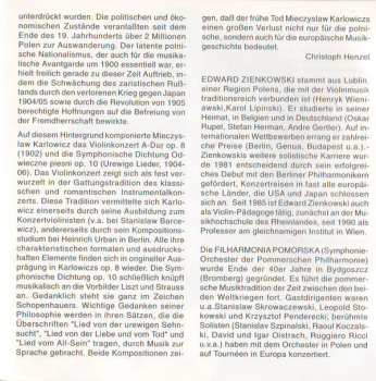 CD Mieczysław Karłowicz: Symphonische Werke