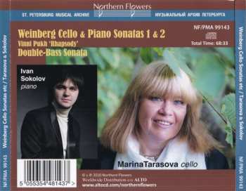 CD Mieczysław Weinberg: Sonatas For Cello & Piano Nos.1 & 2 / Double-Bass Sonata / Vinni Pukh 'Rhapsody' (On Fins Cartoon Themes)