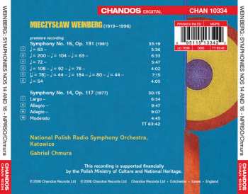 CD Mieczysław Weinberg: Symphonies, Vol. 3 - Symphony No. 14 • Symphony No. 16