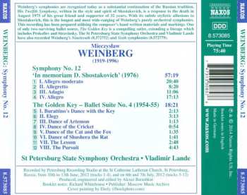 CD Mieczysław Weinberg: Symphony No. 12 'In Memoriam D. Shostakovich', The Golden Key - Ballet Suite No. 4