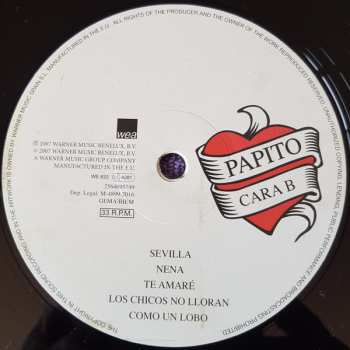 2LP Miguel Bosé: Papito