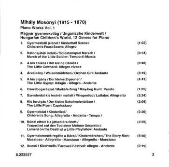 CD Kassai István: Piano Works Vol. 1