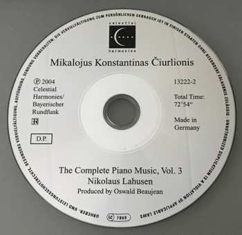 5CD/Zestaw pudełkowy Mikalojus Konstantinas Ciurlionis: The Complete Piano Music