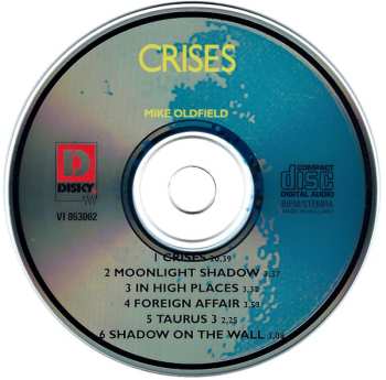 CD Mike Oldfield: Crises