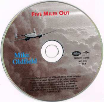 CD Mike Oldfield: Five Miles Out