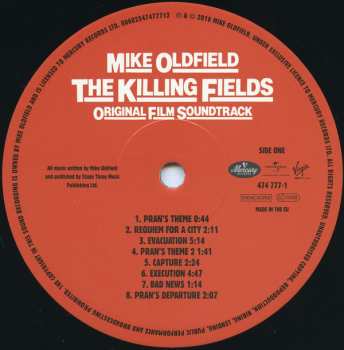 LP Mike Oldfield: The Killing Fields (Original Film Soundtrack)
