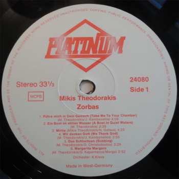 3LP/Zestaw pudełkowy Mikis Theodorakis: Zorbas
