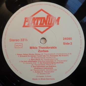 3LP/Zestaw pudełkowy Mikis Theodorakis: Zorbas